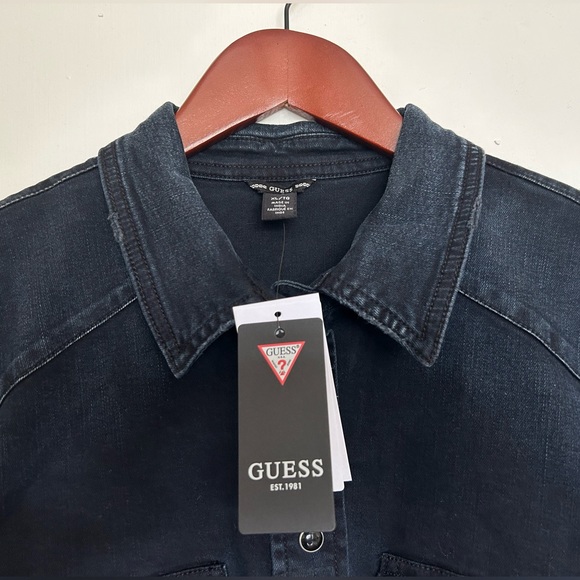 Guess Distressed Button-Down - Picture 7 of 17
